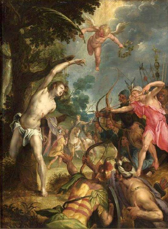 Hans von Aachen Martyrdom of Saint Sebastian oil painting picture